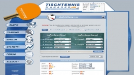 Tischtennis Manager Screenshot Aufstellung